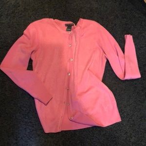 New York and company pink cardigan